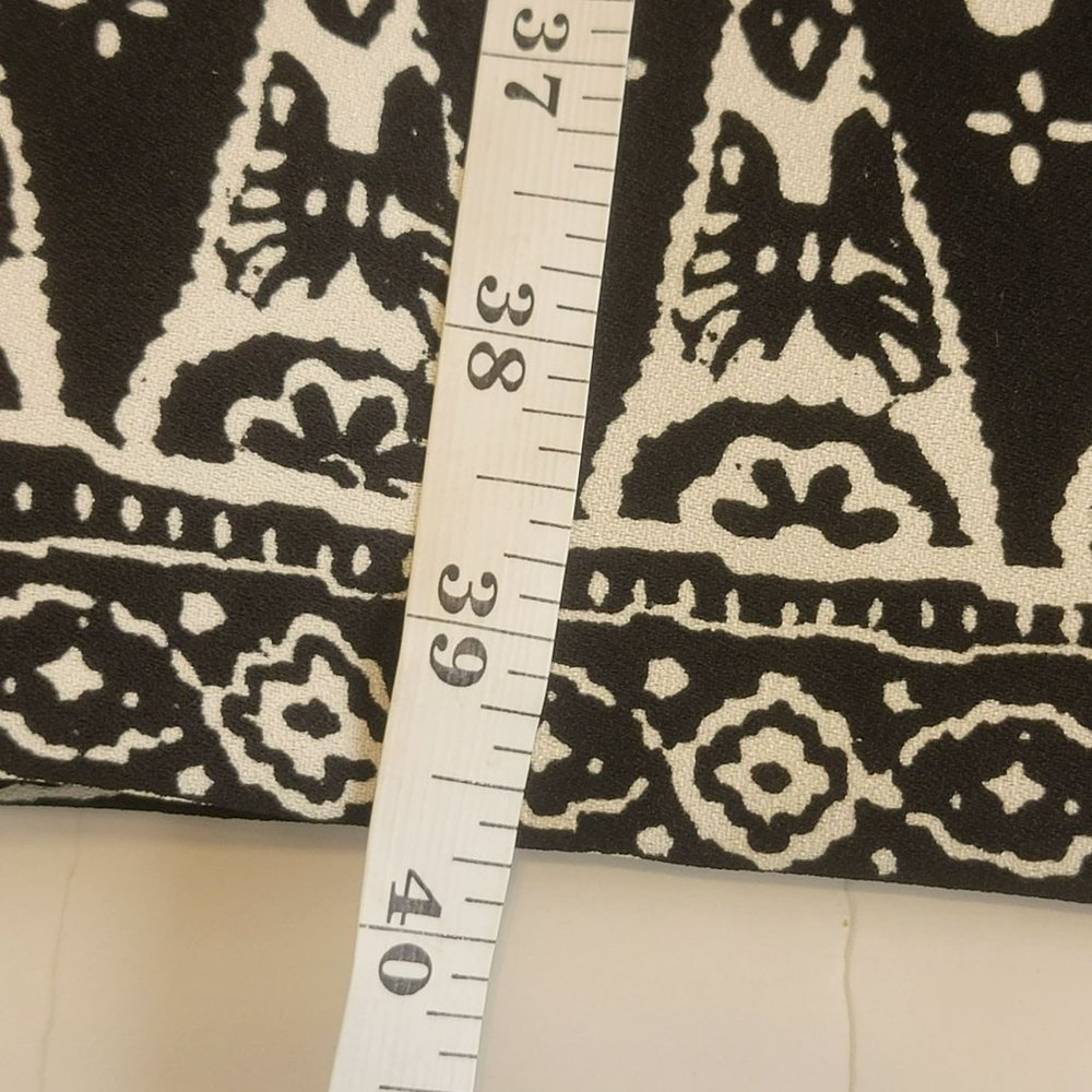 Preston & York Women's 16 Dress, Black & White Striped w/Geometric Print EUC - Picture 10 of 10